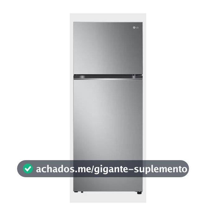 Geladeira LG Frost Free Inverter 395L Duplex Inox Look - 220V