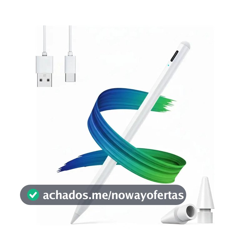 Caneta Pencil Uvaia Compatível Com iPad 11 A16 2026 Com Palm Rejection e Alta Precisão