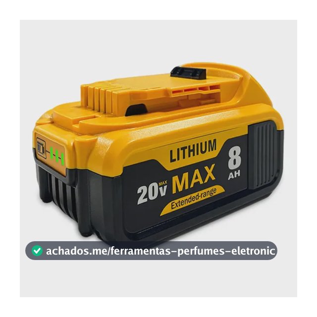 Bateria Reposição 20v 8ah Compatível Com Ferramentas Dewalt