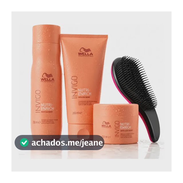 Wella Invigo Nutri Enrich Kit 3 Produtos Hidratação Intensa