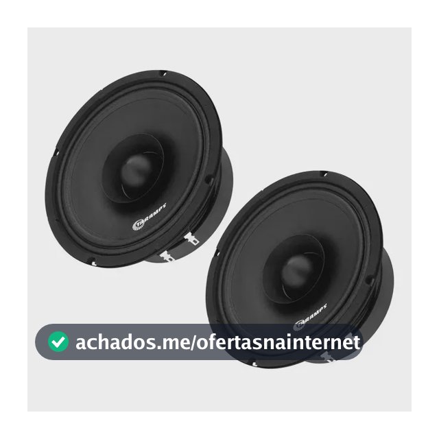 Par Alto Falantes Taramps Fh300s 6 Pol 300w Rms 4 Ohms Preto