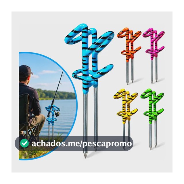 Suporte Armador Apoio De Vara Pesca Emborrachado Reforçado