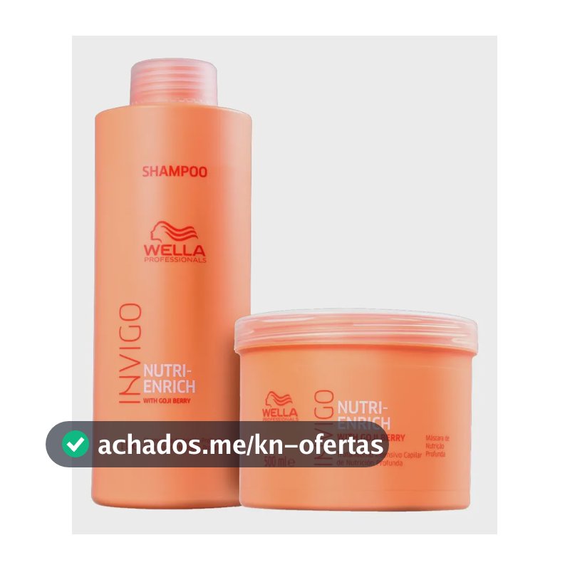Wella Professionals Invigo Nutri Enrich Kit Shampoo 1000ml + Máscara 500ml