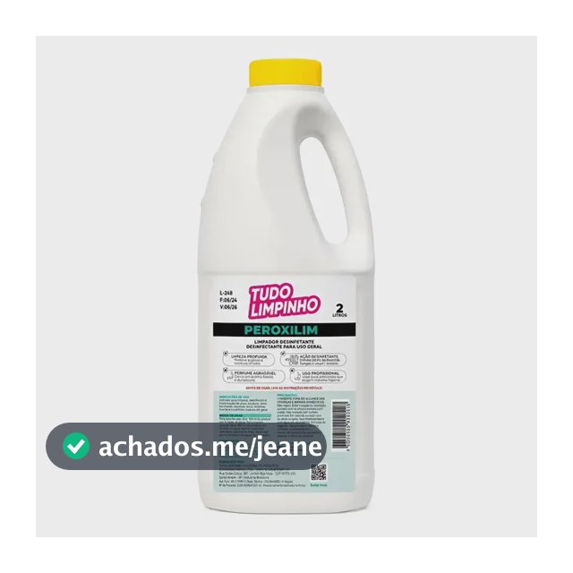 Desinfetante Para Banheiro Peroxilim 2l Tudo Limpinho