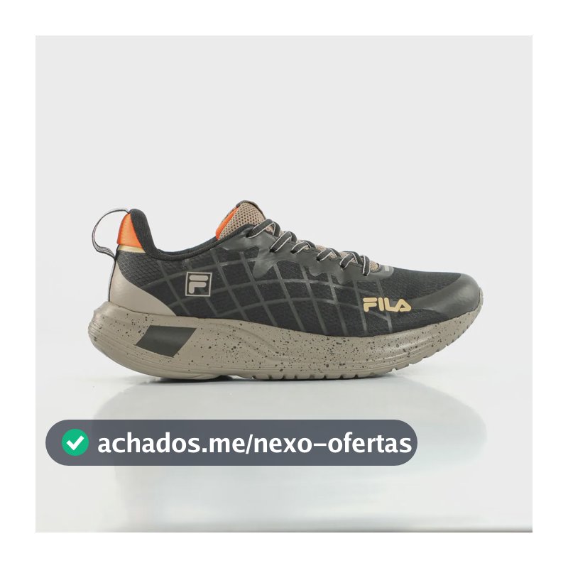 Tênis Fila Focus Masculino Academia Caminhada Treino Leve Preto 42 Br