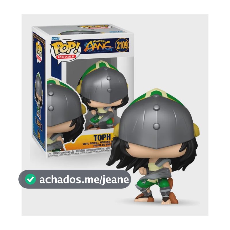 Boneco Funko Pop! Avatar: Aang, O Ultimo Mestre Do Ar - Toph