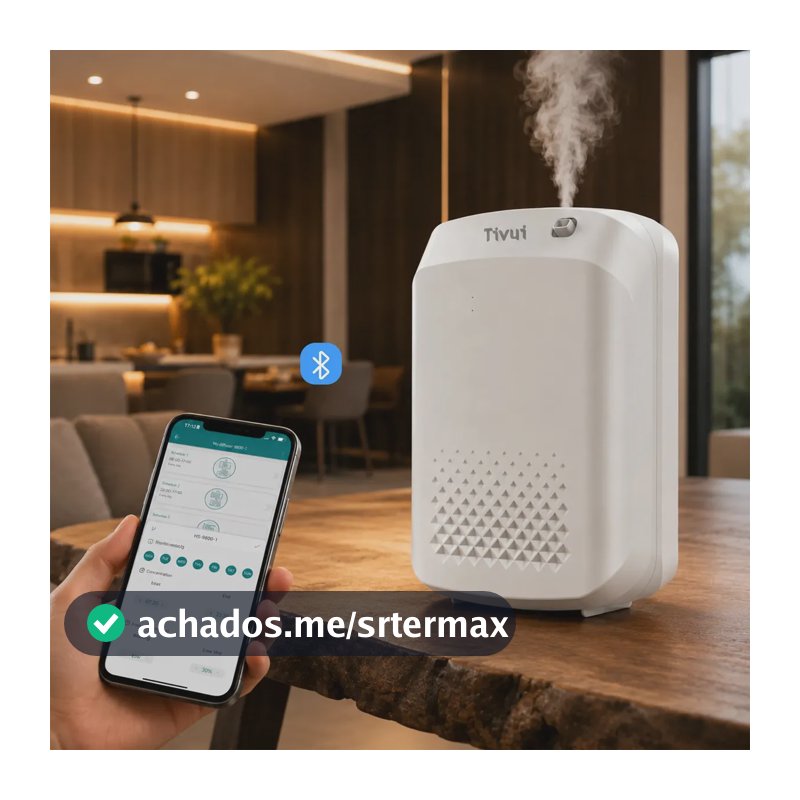 Aromatizador Profissional Cobertura 3000 Sq Ft Máquina Difusor Oleo Essencial Eletrico Controle Remoto Bluetooth Cobertura Para Hotel Loja Academia Capacidade 400mL 127/220V Bivolt