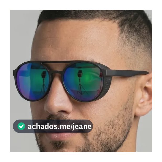 Óculos De Sol Masculino Alok Steampunk Soldador Redondo Nft