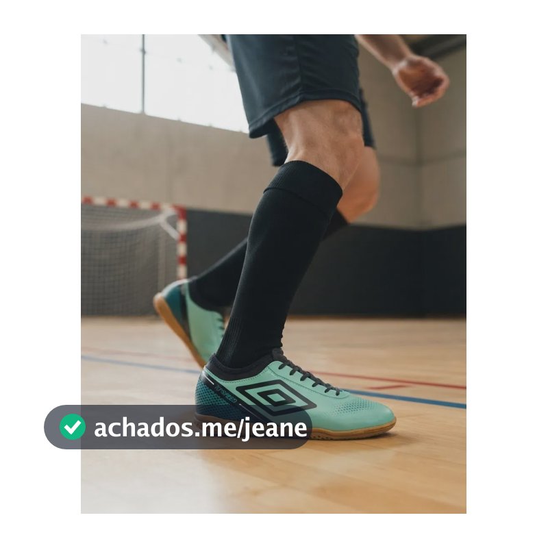 Chuteira Futsal Umbro Top Speed League Masculina Verde Água/preto/pretroleo 40