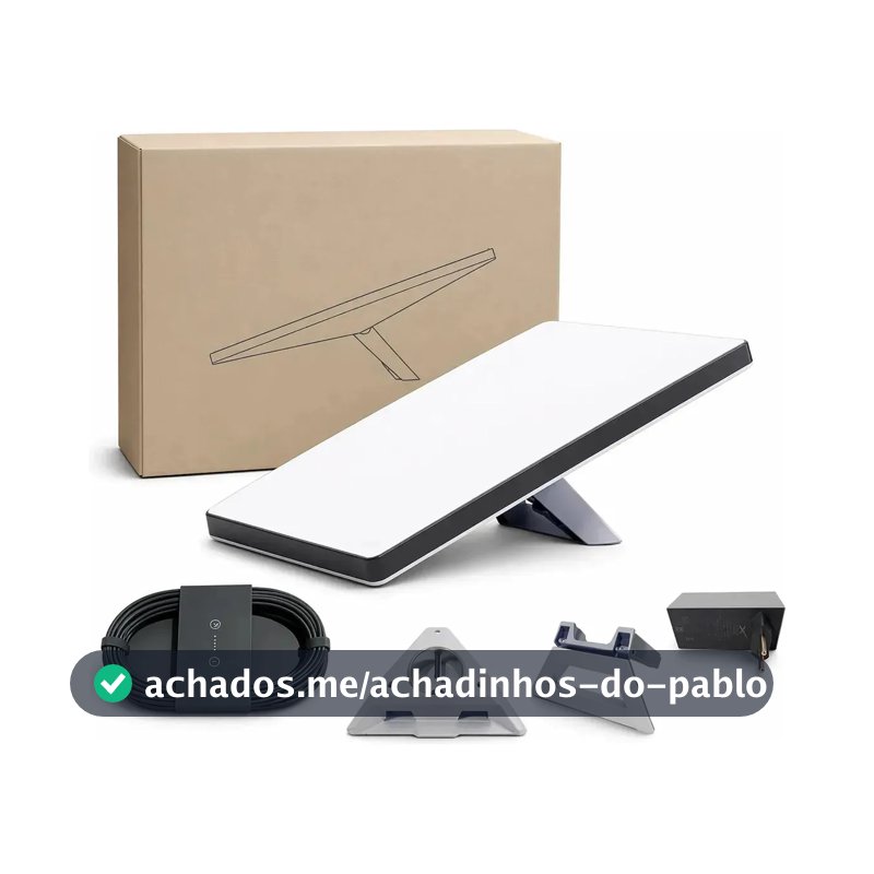 ANTENA STARLINK MINI INTERNET VIA SATÉLITE SPACEX KIT COMPACTO E PORTÁTIL