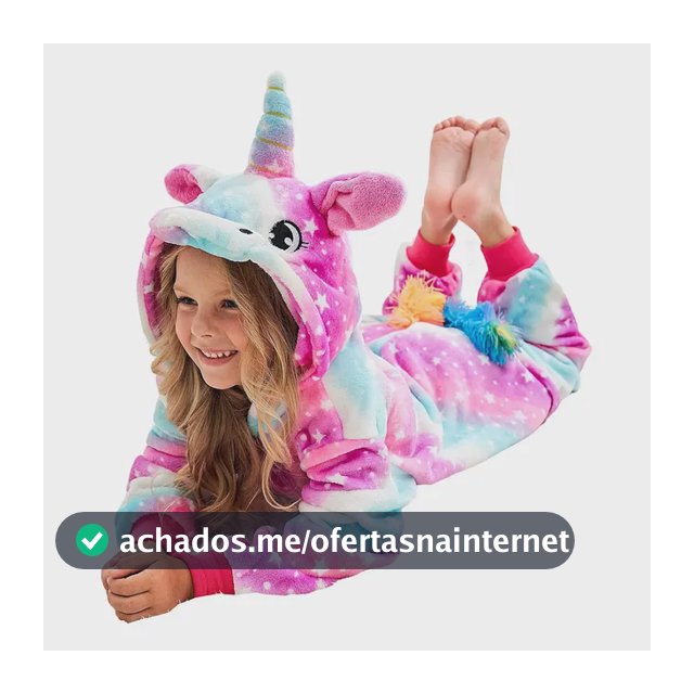 Pijama Macacão Unicórnio Infantil De Menina Rosa Ki Fofura