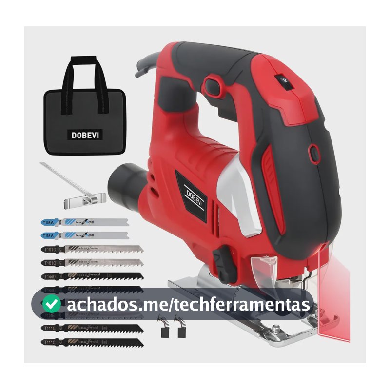 Serra Tico-tico 6 Níveis + 10 Lâminas Madeira Metal Dobevi 220v