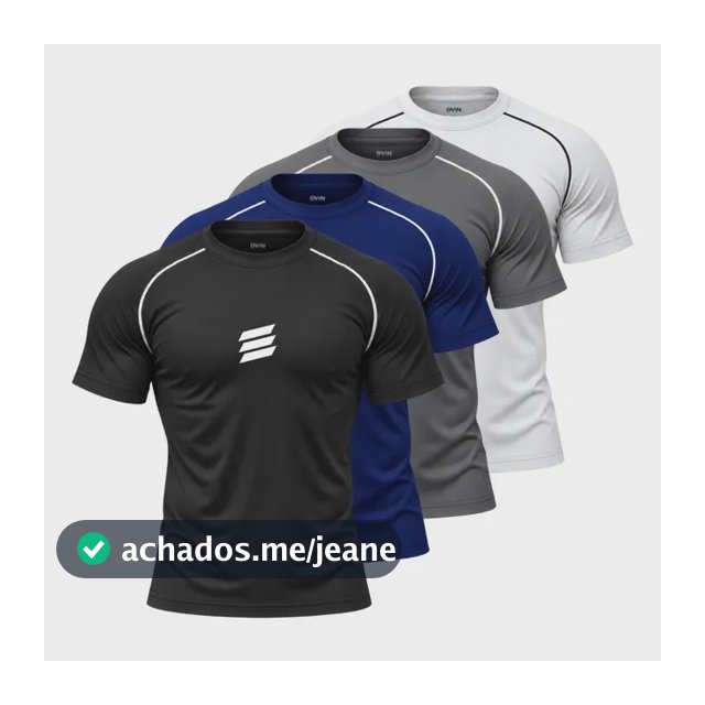 Kit 4 Camisetas Academia Poliester Dry Fit Leve Exercicios Variado - 3r G