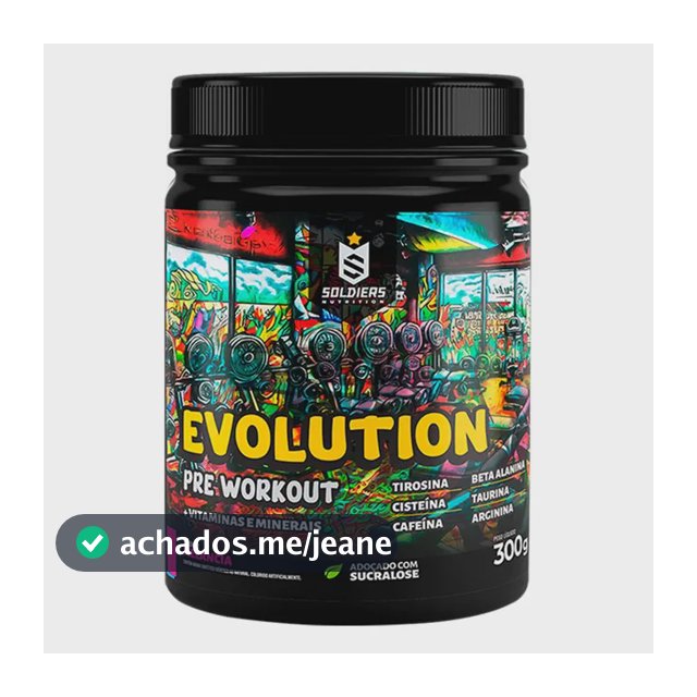 Suplemento Soldiers Nutrition Evolution en pó sabor melancia x 300g
