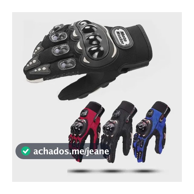 Luvas para Motociclista SuaWin com Proteção Rígida e Ajuste Velcro