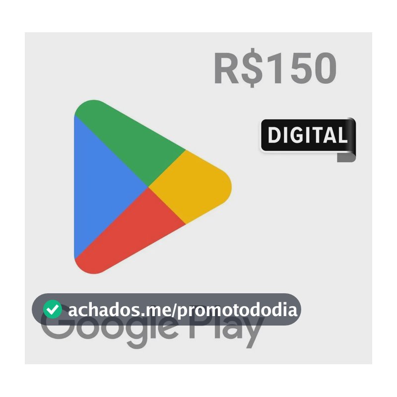 Google Play Gift Card R$ 150 (Digital)