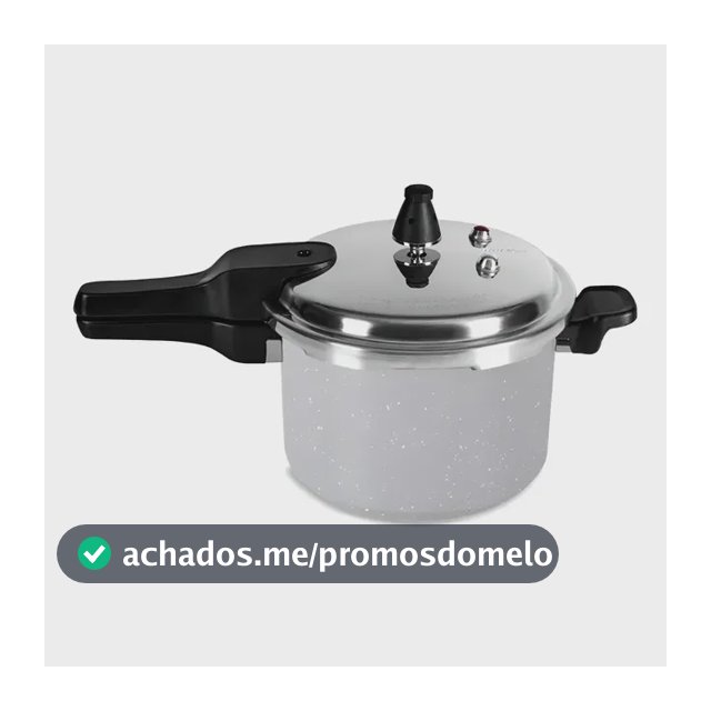 Panela De Pressão 4,2l Antiaderente De Indução Super Brinox Cor Cinza
