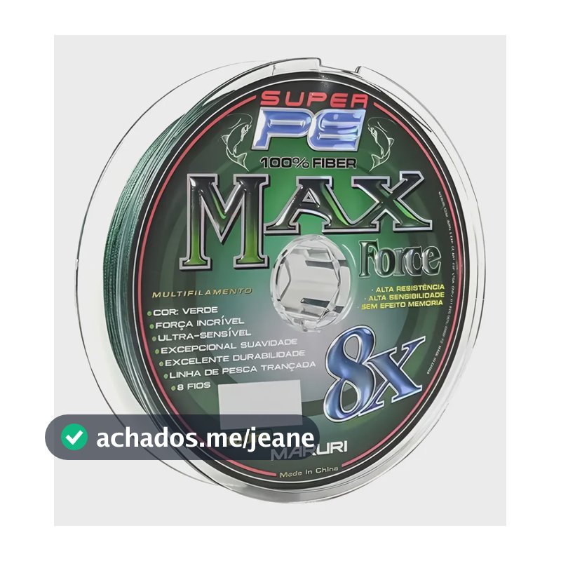 Linha Multifilamento Maruri Max Force X8 0,20mm 29lb 100m
