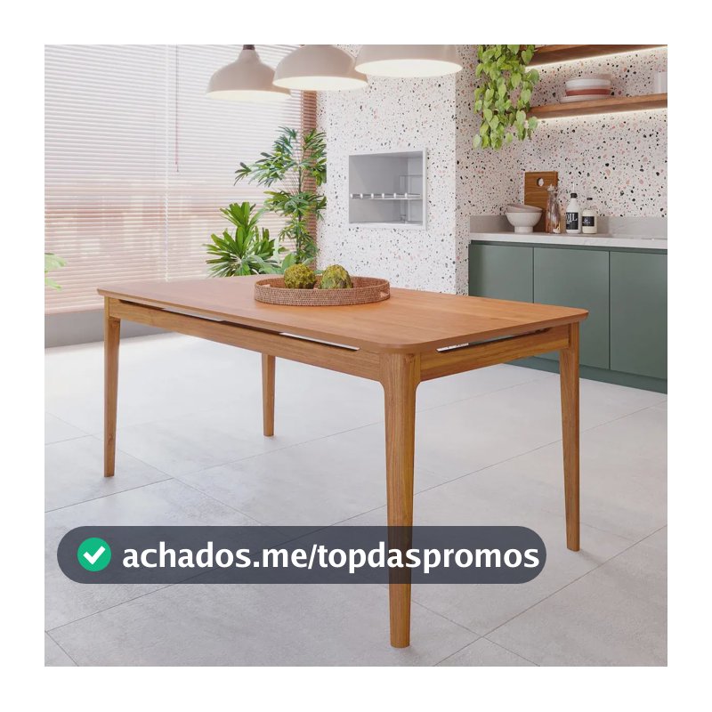 Mesa De Jantar 6 Lugares 180cm Miriti Cabecasa
