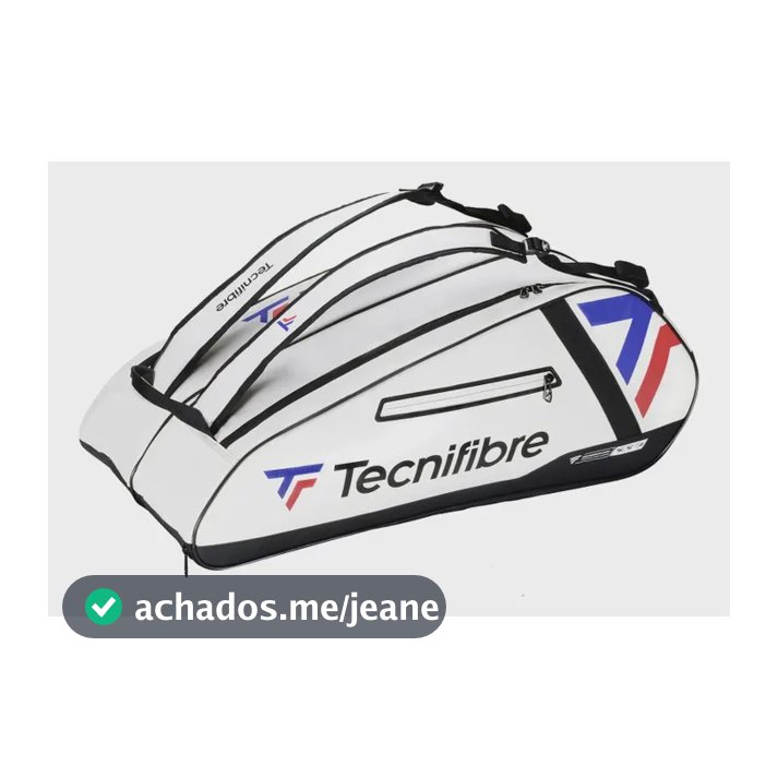 Raqueteira Tecnifibre Tour Endurance 12r Branca E Preta Cor Branco
