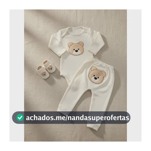 Roupa Bebe Body + Mijão + Sapatinho Bordado Conjunto 3 Peças
