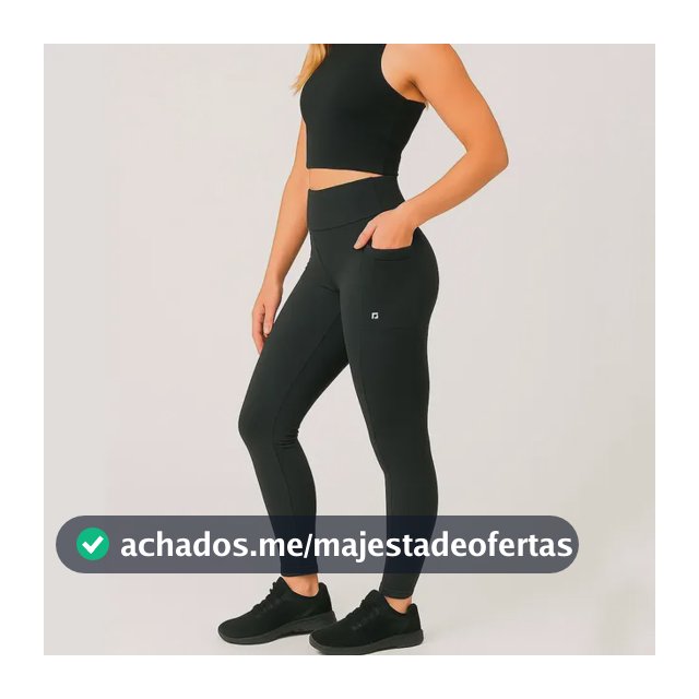 Calça Legging Ciclico Feminina Esportiva Com Bolsos