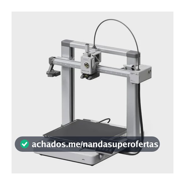 Impressora 3d Bambu Lab A1, Bivolt, Pf002-a-bra Bambu Lab