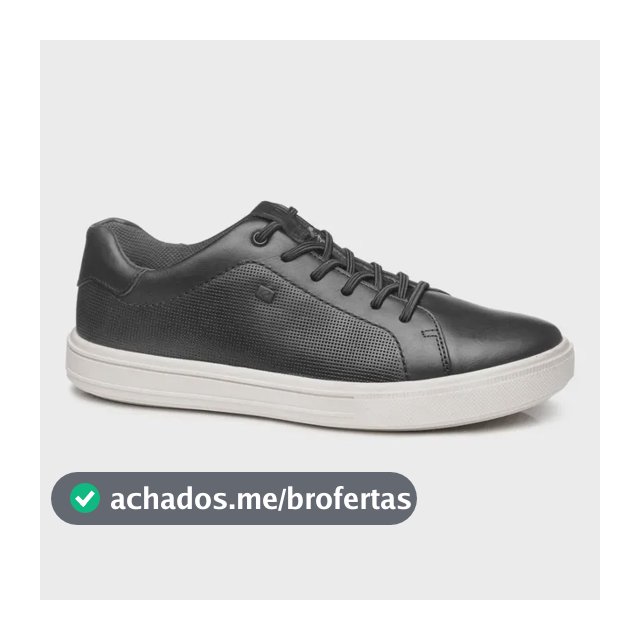 Tenis  Sapatênis  Masculino  Casual  Pegada Couro  Legitimo