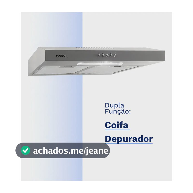 Depurador Exaustor Slim 60cm Prata Dps162pr Suggar
