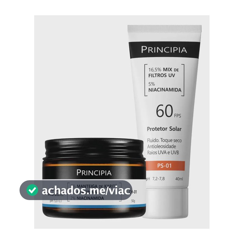 Principia Kit Hidratação E Proteção Facial Ch-o1 + Ps-01 Todo Tipo De Pele Dia/noite