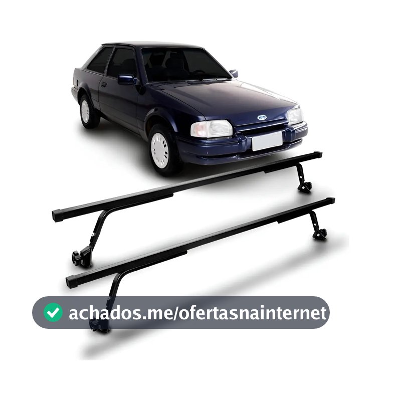 Rack de Teto para Escort Preto 35 kg – São Paulo Auto Peças