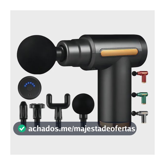 Pistola Mssageador Elétrico Profissional Muscular Portátil