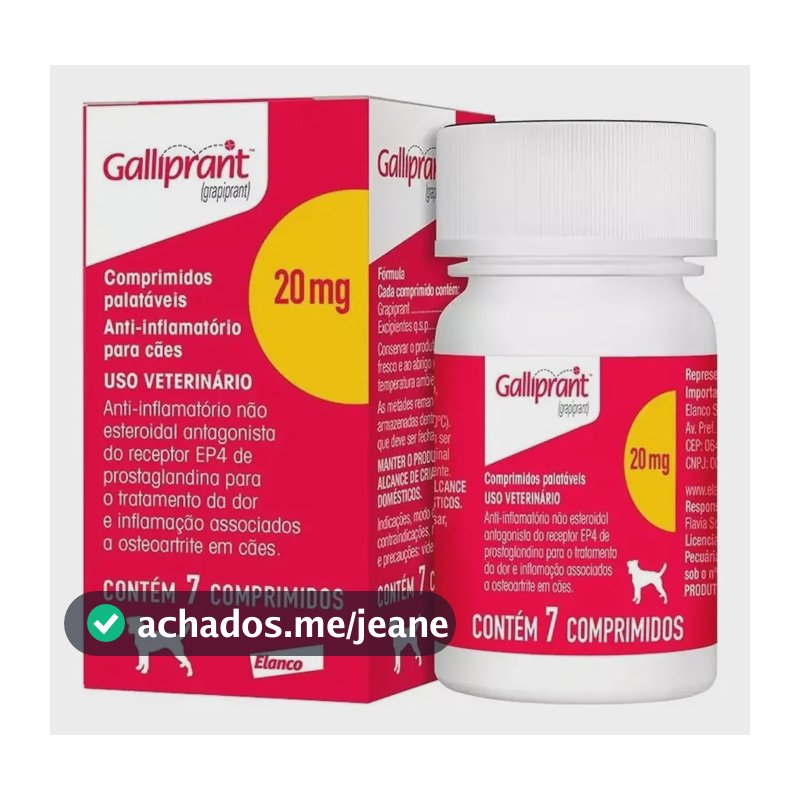 Galliprant 20 Mg Com 7 Comprimidos