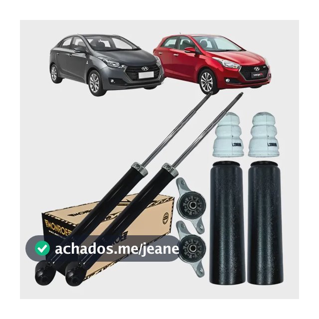 Par Amortecedor Coxim Traseiro Hb20 Hb20s 2013 À 2022
