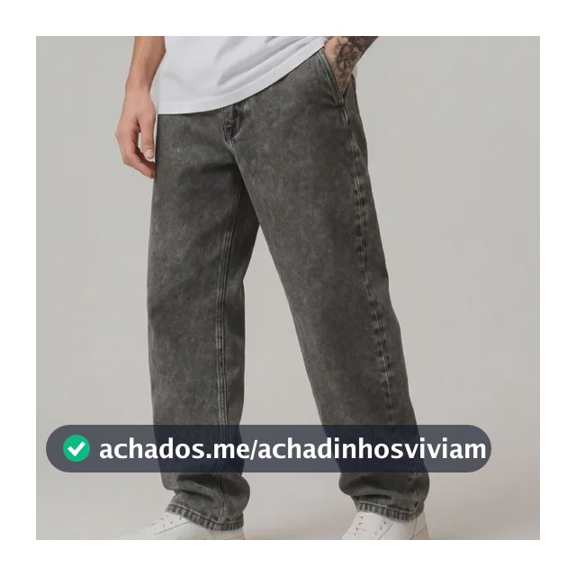 Calça Balão Jeans Masculina Baggy Larga Streetwear Estonada