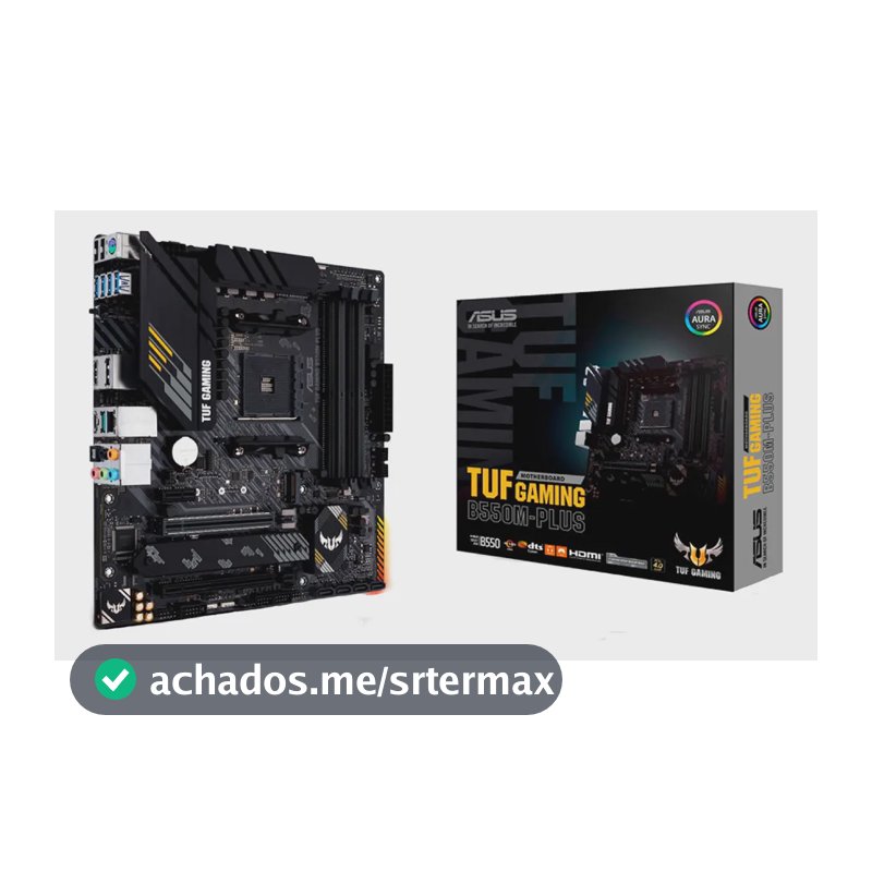 Placa Mãe Asus Tuf Gaming B550m-plus Ddr4 AMD Am4 mATX RGB