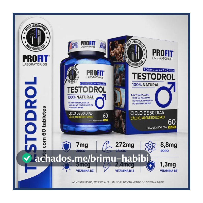 Suplemento em tabletes Profit Pré Hormonal Pote 60 Tabletes Sem sabor de 60 un
