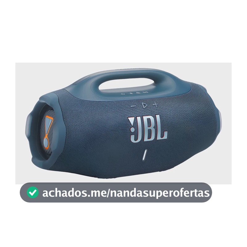 Caixa de Som JBL Boombox 4 Bluetooth Portátil 210W Bivolt Azul