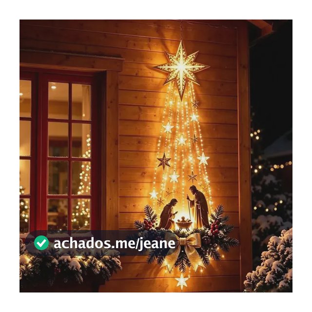 Decoração De Parede De Natal Estrela Da Fé De Belém 3v