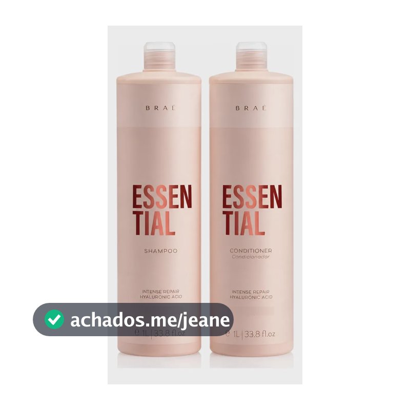 Braé Essential Kit Shampoo Condicionador 1l Reparação