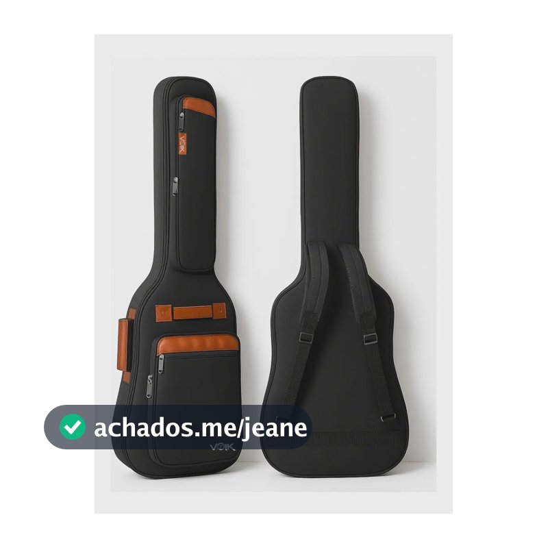 Capa Bag Para Contrabaixo Acolchoada Voik Bb-5120 Cor Preto