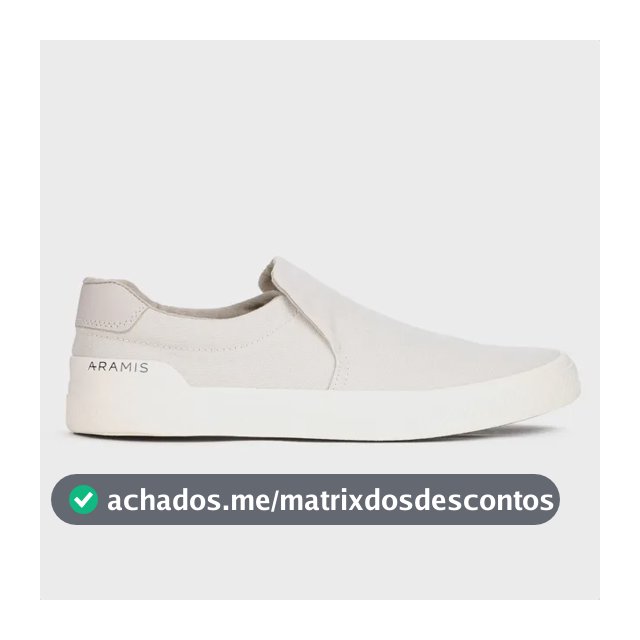 Tênis Masculino Casual Aramis Daily Slip Confortável Moderno Bege 39 Br