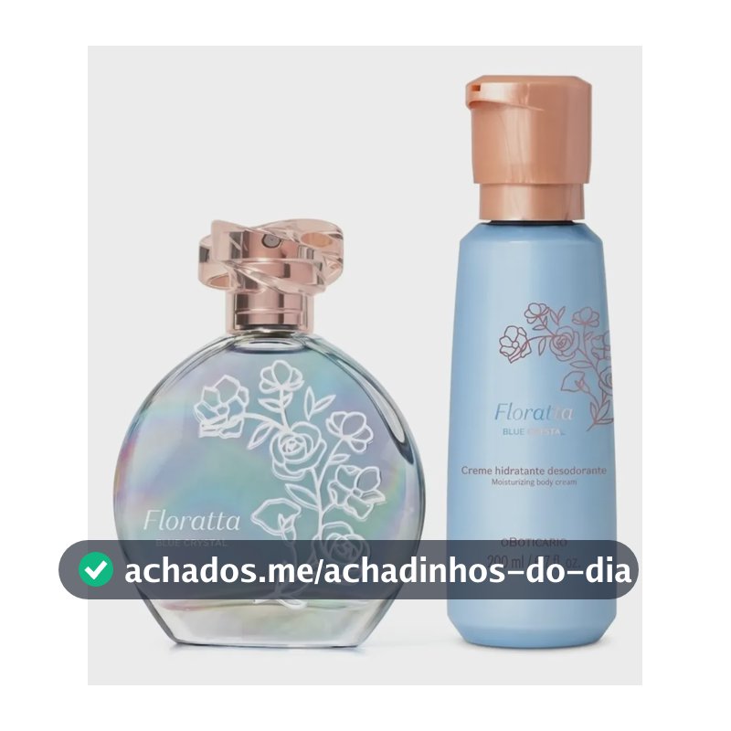 Combo Floratta Blue Crystal Colônia 75ml + Hidratante 200ml
