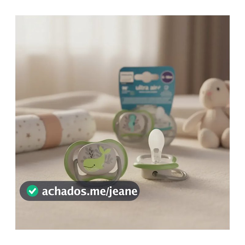 Chupeta Avent Ultra Air Periodo 6-18m Meses Philips Silicone Verde 6-18 Meses