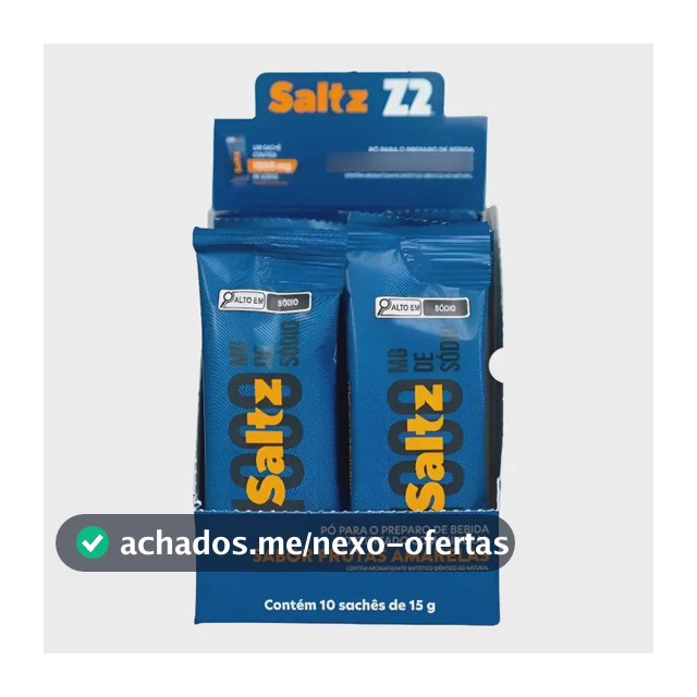 Z2 - Saltz 1000 Mg De Sódio - Cx 10 Sachês Frutas Amarelas