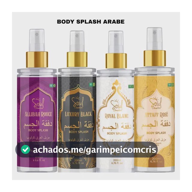 Kit 4 Body Splash Feminino Àrabe 200 Ml , Perfume , Colonia