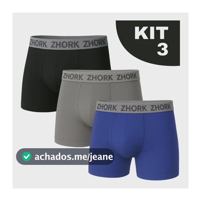 Kit 3 Cuecas Box Boxer Microfibra Laycra Qualidade
