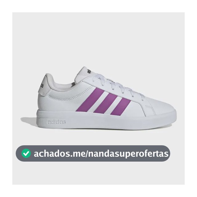 Tênis Feminino Grand Court Base 3.0 adidas Branco Liso 34 Br