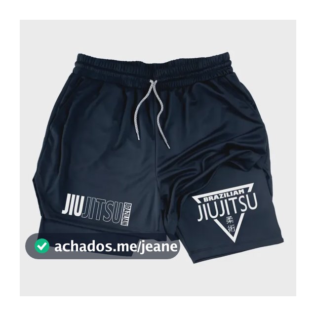 Short Compressao 2 Em 1 Brazilian Jiu Jitsu Fight Anime Gym