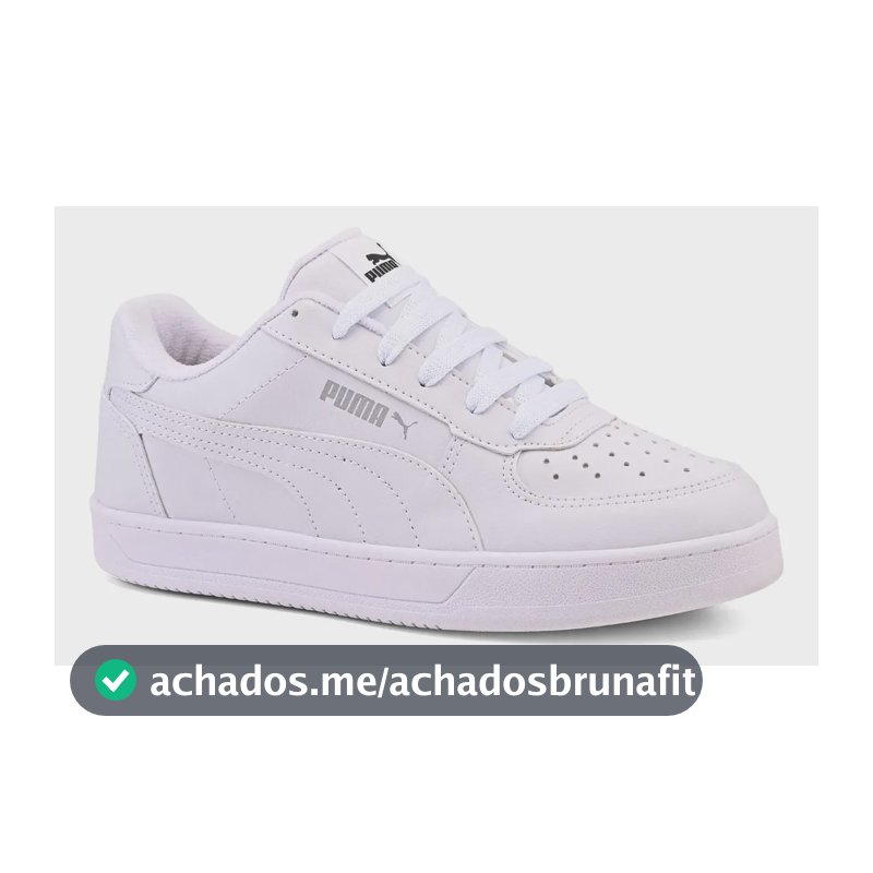 Tênis Puma Caven Masculino Original Macio Casual Leve Full Branco Animal Print 40 Br